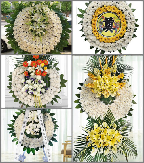 上海金山区亭林镇东新村花圈速递